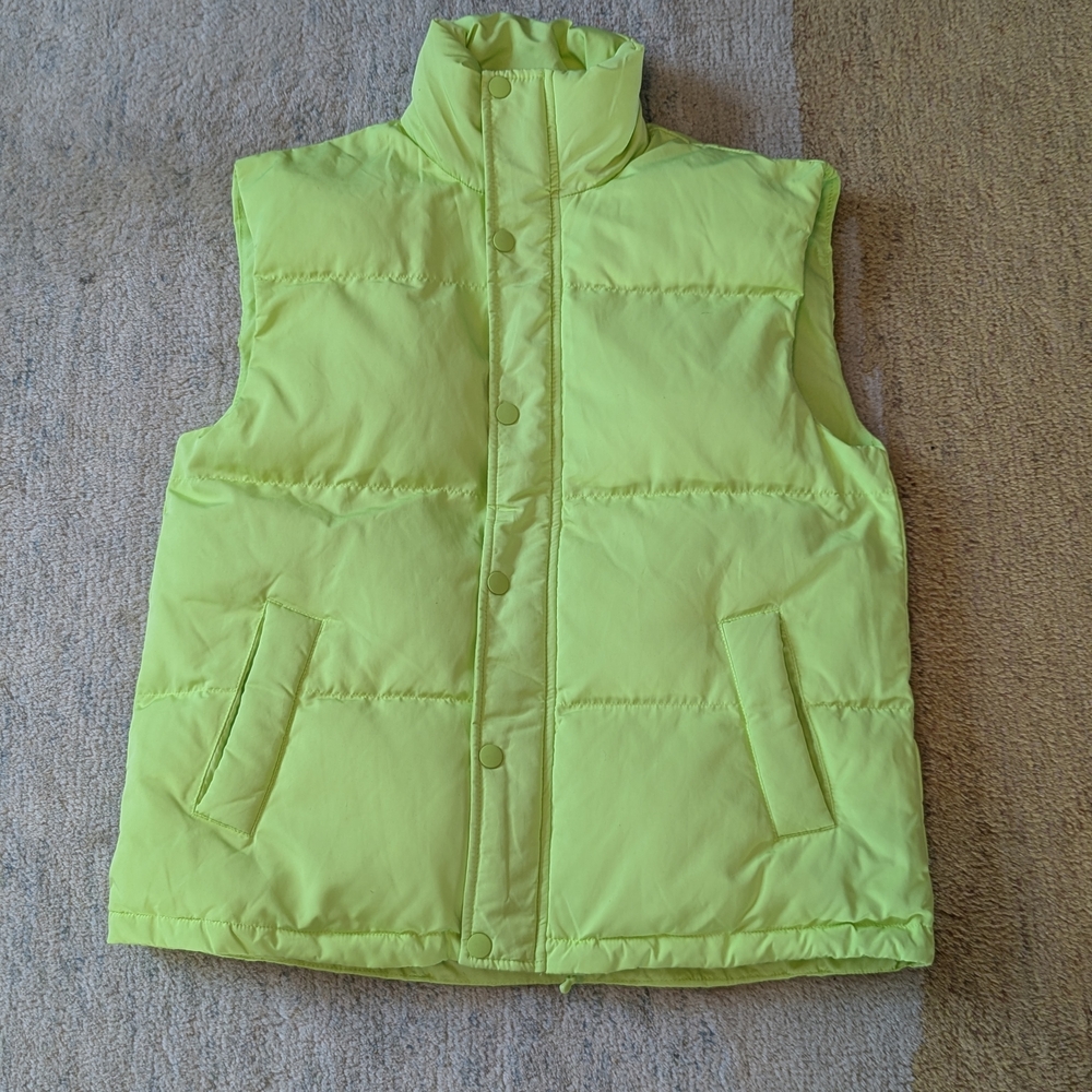 A New Day Lime Green Puffer Vest
